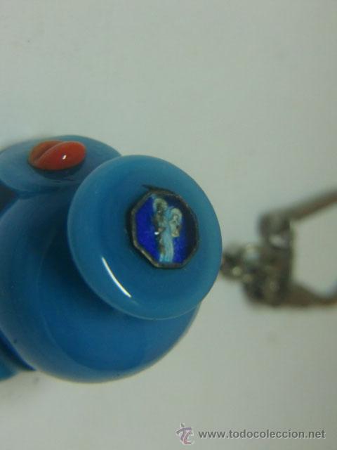 Coleccionismo de llaveros: Llavero de cristal azul - Foto 2