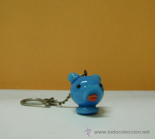 Coleccionismo de llaveros: Llavero de cristal azul - Foto 1