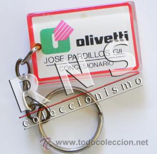 Collezionismo di Portachiavi: LLAVERO DE OLIVETTI CONCESIONARIO - LOGOTIPO PUBLICIDAD EMPRESA M&Aacute;QUINA DE ESCRIBIR Y ORDENADOR