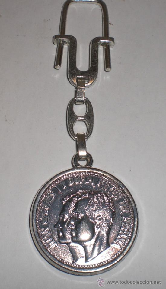 Coleccionismo de llaveros: Llavero conmemorativo Juan Carlos I y Sof&iacute;a &middot; Escudo Real &middot; ca. 1975&ndash;1985
