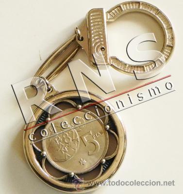 Coleccionismo de llaveros: LLAVERO DE MONEDA 5 PESETAS - MUNDIAL ESPA&Ntilde;A 82 - DURO - DEPORTE F&Uacute;TBOL 1982 - REY - ESPA&Ntilde;A82