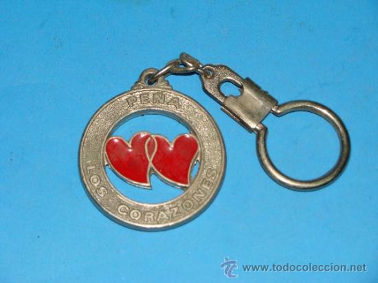 Coleccionismo de llaveros: LLAVERO DE LA PE&Ntilde;A LOS CORAZONES, M&Aacute;LAGA. - Foto 1