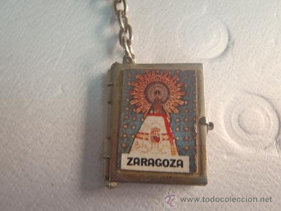 Coleccionismo de llaveros: LLAVERO DE ZARAGOZA CON ACORDEON DE MINI POSTALES VER FOTOS