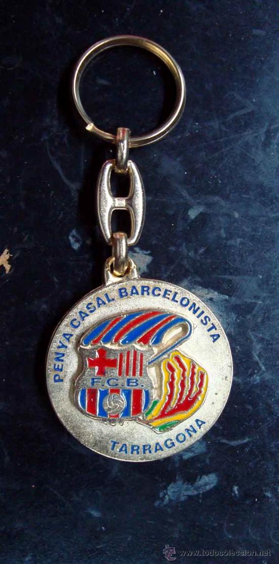 Coleccionismo de llaveros: Llavero - XII aniversari 1997 penya casal barcelonista tarragona - bar&ccedil;a, futbol barcelona