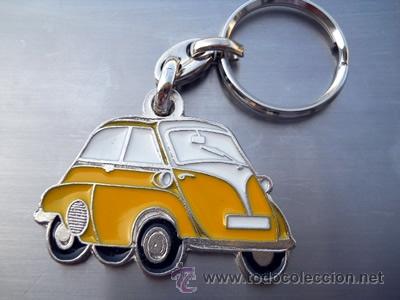 Coleccionismo de llaveros: llavero bmw isetta amarillo