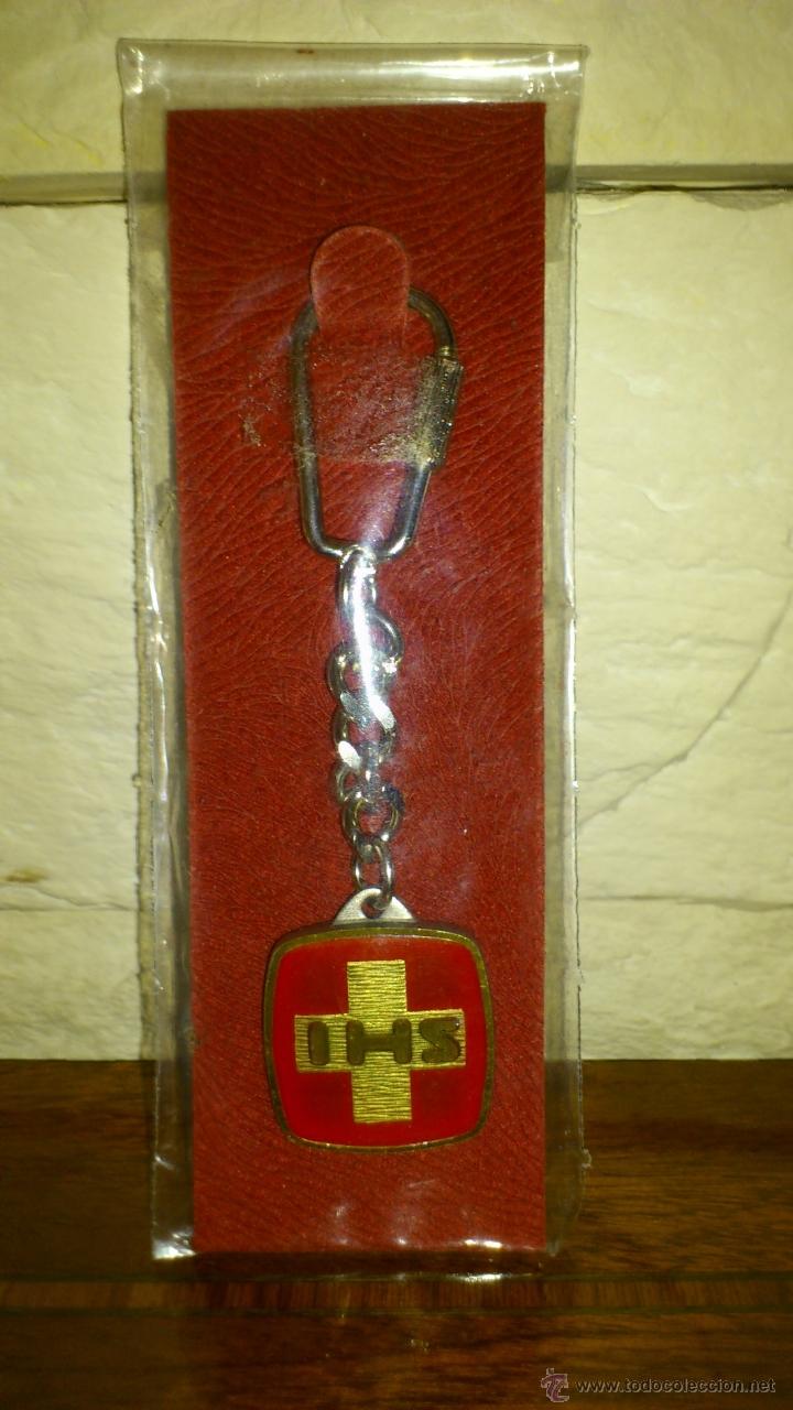 Coleccionismo de llaveros: LLAVERO CRUZ - IHS - LLAVERO - MONOGRAMA JESUCRISTO - PRECINTADO - NUEVO