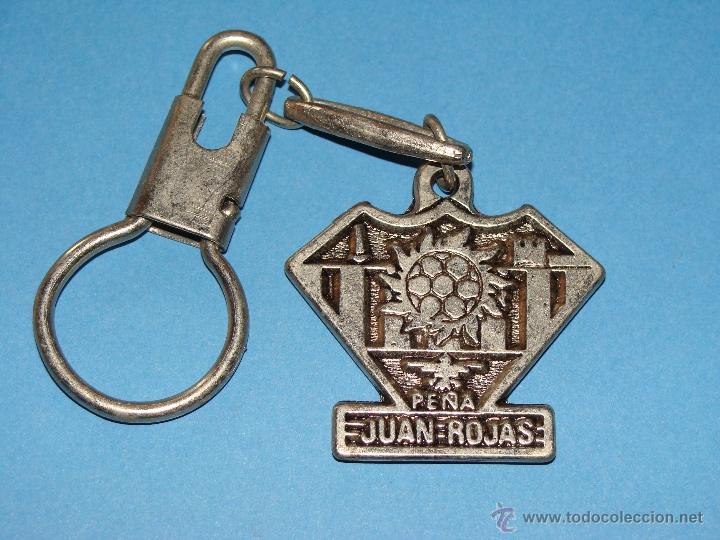 Sammlung von Schl&uuml;sselanh&auml;ngern: LLAVERO DE DEPORTES. UNI&Oacute;N DEPORTIVA ALMERIA. PE&Ntilde;A JUAN ROJAS