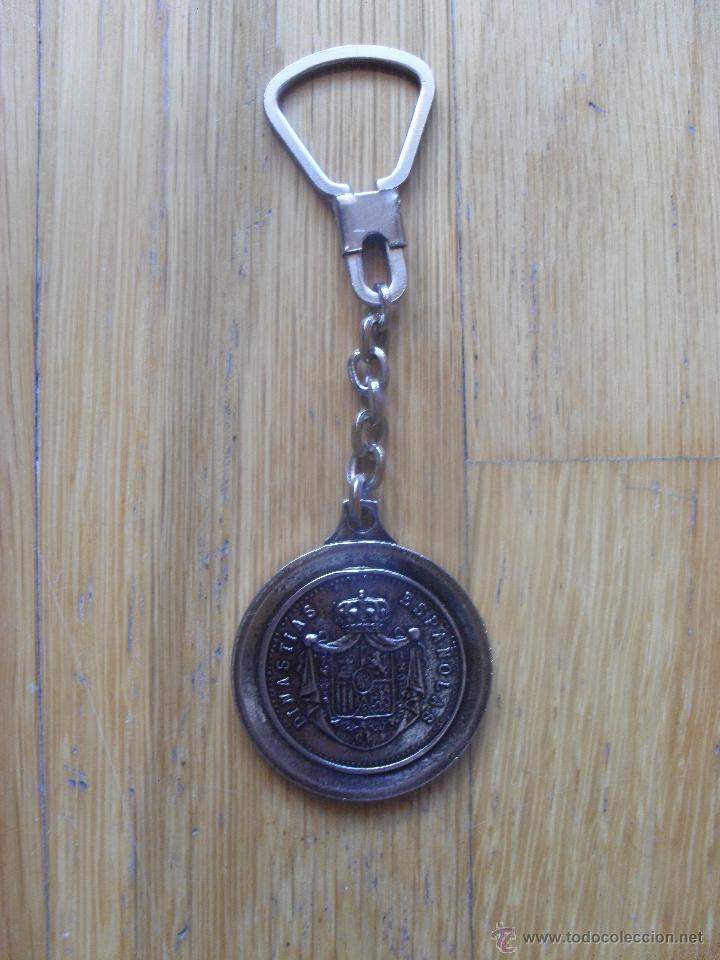 Coleccionismo de llaveros: LLAVERO CON MONEDA REYES DE ESPA&Ntilde;A, 1975 - Foto 3