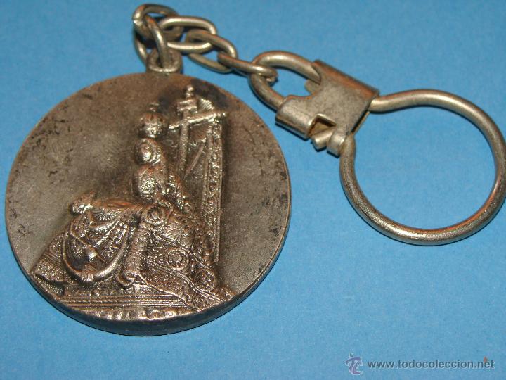 Sammlung von Schl&uuml;sselanh&auml;ngern: LLAVERO RELIGIOSO. VISITA DE JUAN PABLO SEGUNDO A GRANADA. VIRGEN ANGUSTIAS
