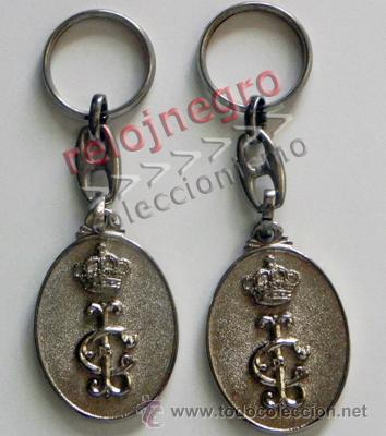 Collection of Keychains: LOTE LLAVEROS DEL C&Iacute;RCULO DE LABRADORES DE SEVILLA - DOS IGUALES - DE METAL - EMBLEMA - LLAVERO