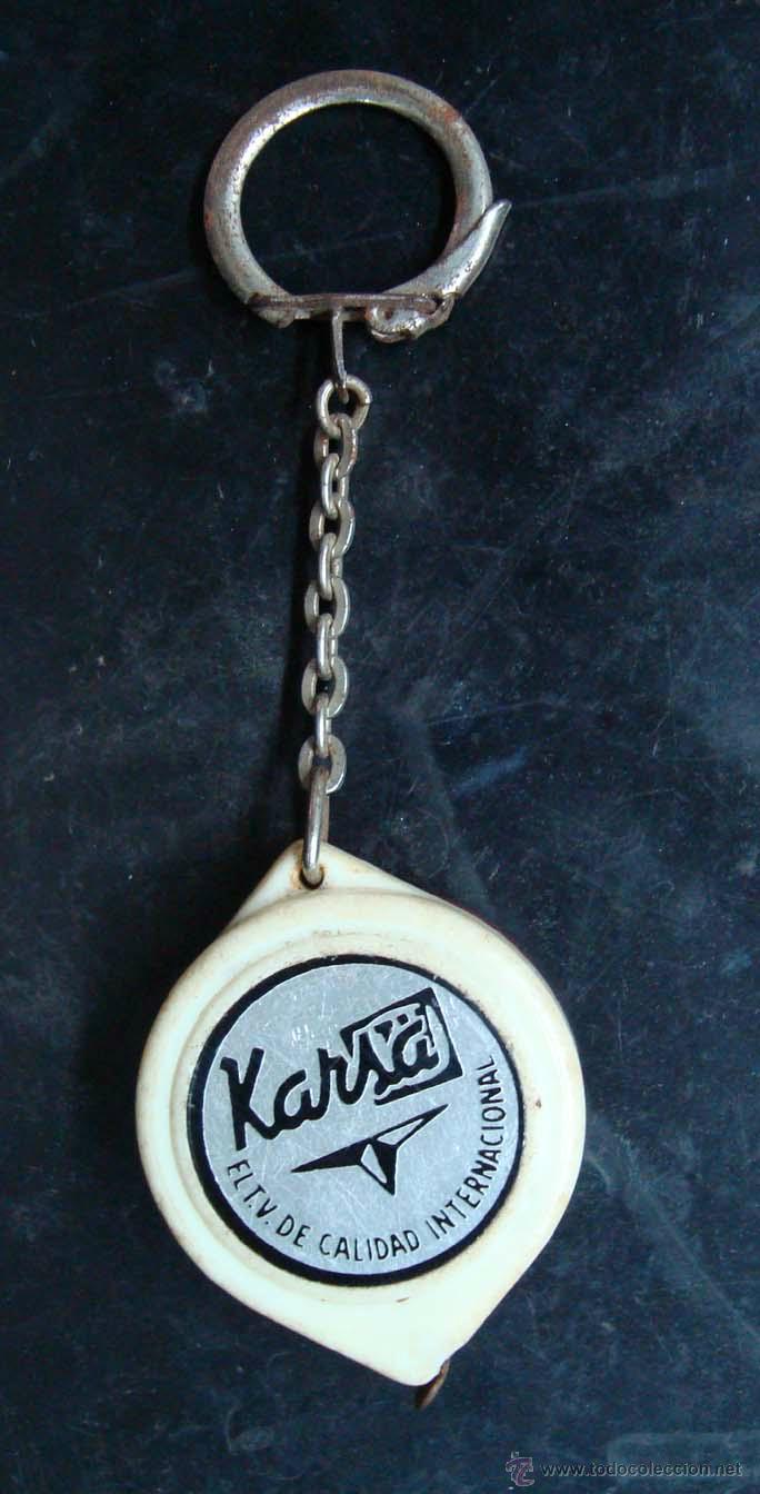 Coleccionismo de llaveros: Antiguo llavero T.V. televisor Karsa - metro plegable