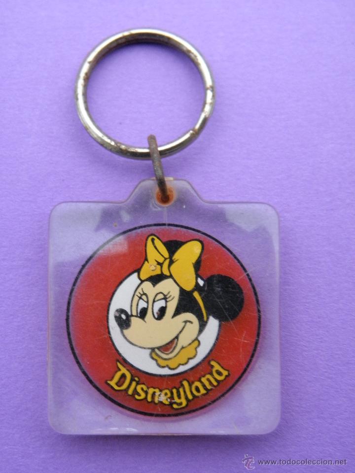 Coleccionismo de llaveros: Llavero antiguo de Minnie Mouse de Disneylandia a&ntilde;os 80, de 4,5 cm