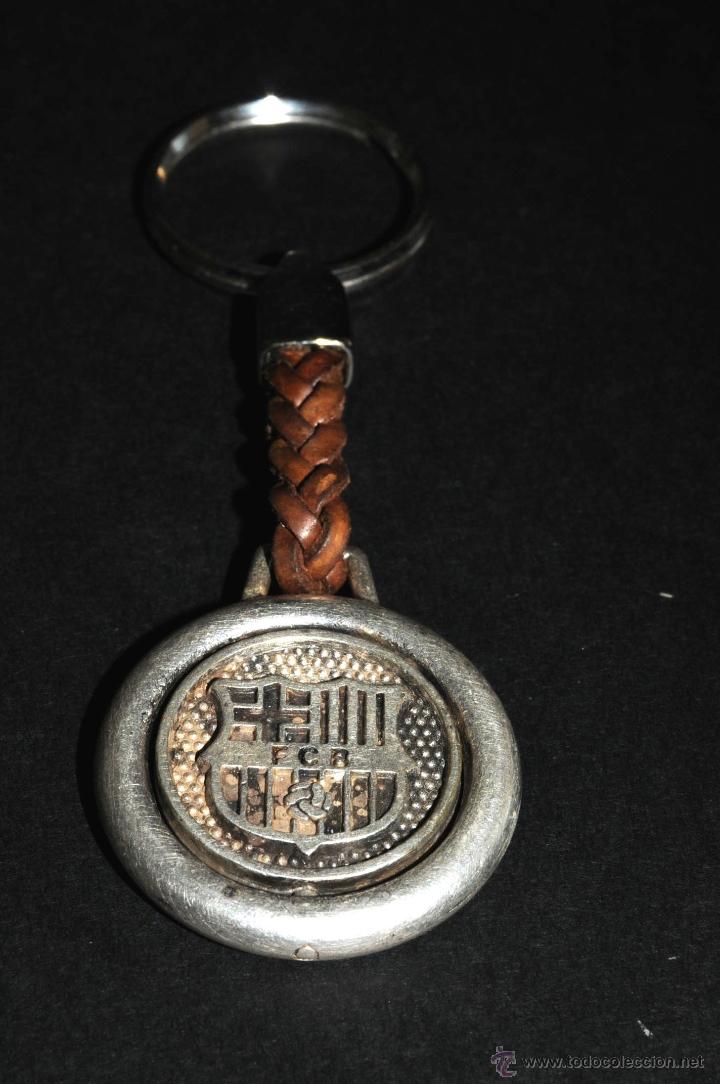 Coleccionismo de llaveros: ANTIGUO LLAVERO GIRATORIO F.C.B