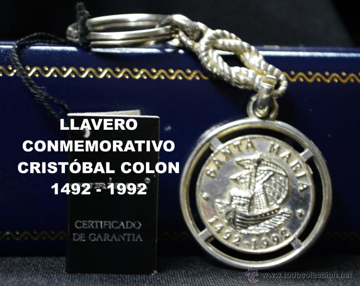 Coleccionismo de llaveros: llavero conmemorativo de viaje de Crist&oacute;bal colon