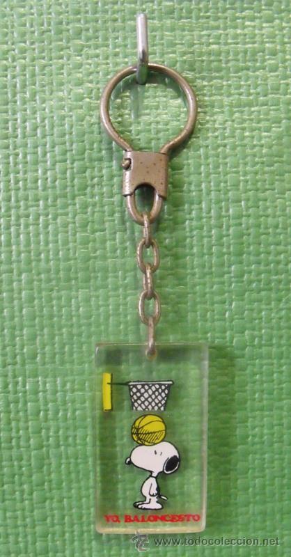 Coleccionismo de llaveros: Llavero Snoopy Yo, Baloncesto
