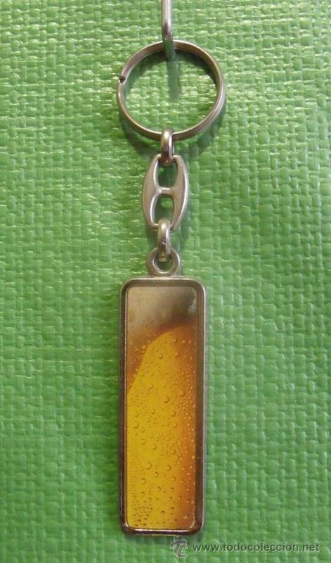 Coleccionismo de llaveros: Llavero Publicitario Tubo Cerveza San Miguel