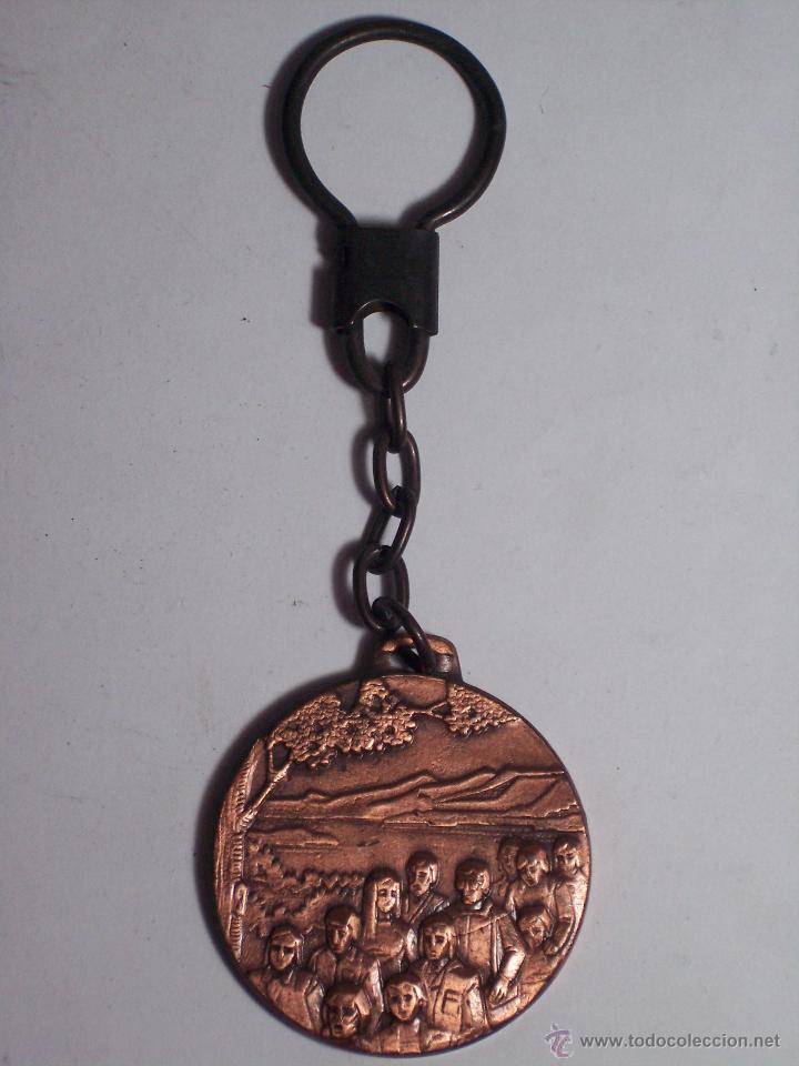 Coleccionismo de llaveros: ANTIGUO LLAVERO DE COBRE (A.E.E.F.) CABRERA 10-5-87 - Foto 1