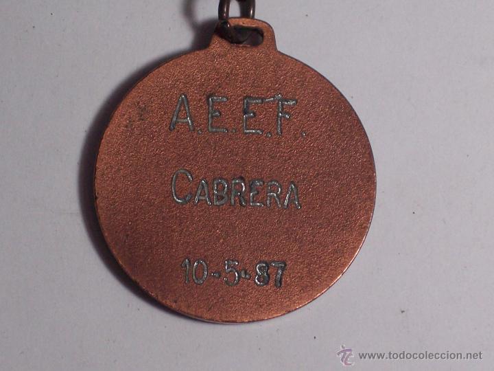 Coleccionismo de llaveros: ANTIGUO LLAVERO DE COBRE (A.E.E.F.) CABRERA 10-5-87 - Foto 3
