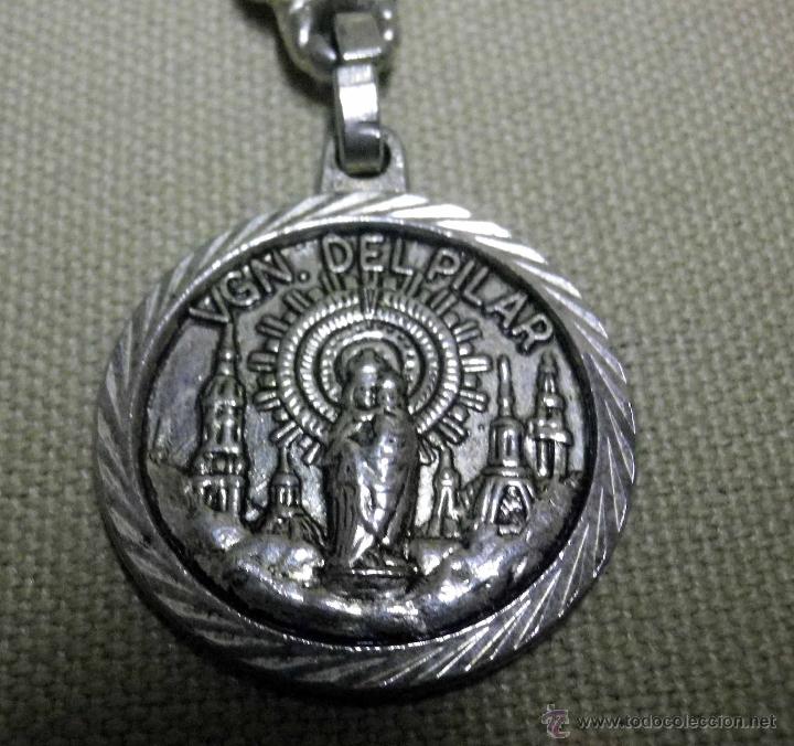 Coleccionismo de llaveros: LLAVERO METALICO, IMAGEN, VIRGEN DEL PILAR, PILARICA, 1950s