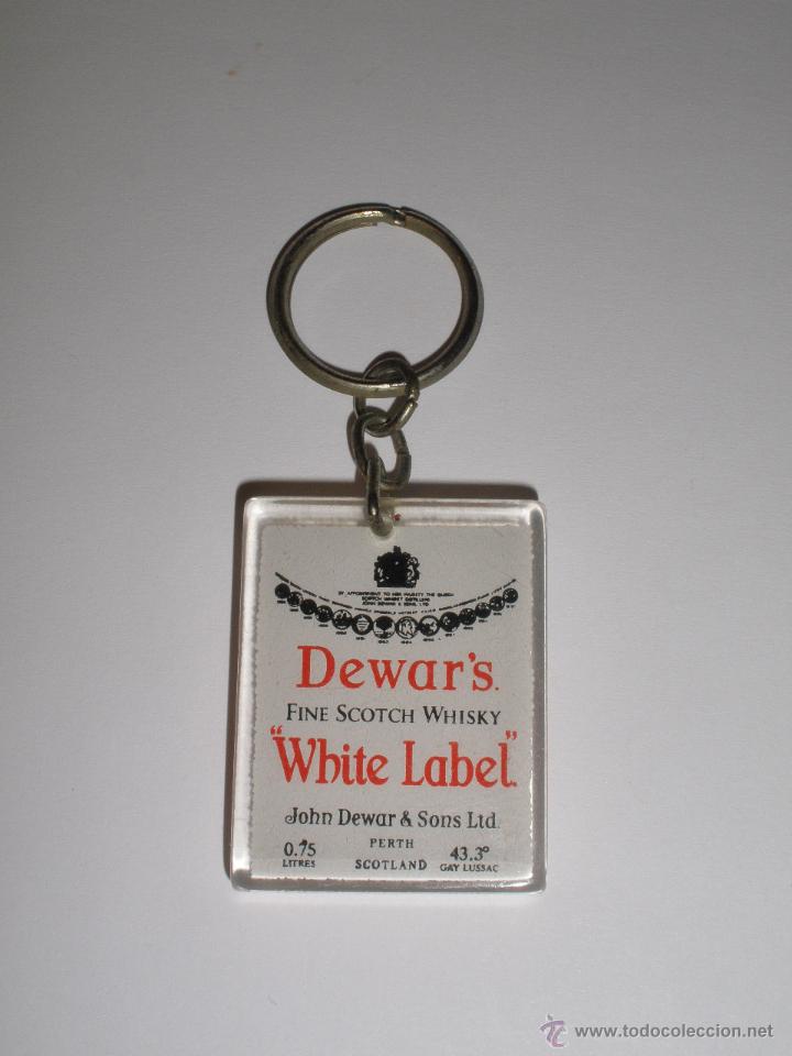 Coleccionismo de llaveros: LLAVERO DEWARS WHITE LABER. WHISKI. BEBIDAS - Foto 1