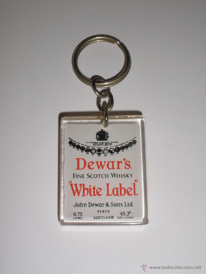 Coleccionismo de llaveros: LLAVERO DEWARS WHITE LABER. WHISKI. BEBIDAS - Foto 2