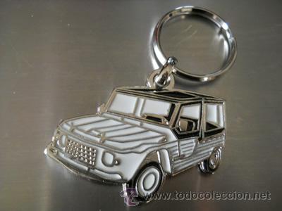Coleccionismo de llaveros: llavero citroen mehari blanco