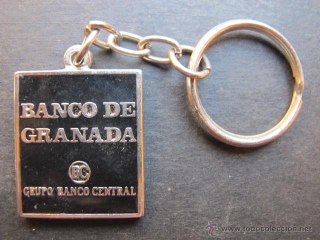 Coleccionismo de llaveros: Llavero antiguo Banco de Granada - Foto 2
