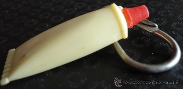Colecionismo de porta-chaves: LLAVERO TUBO DE CREMA. PLASTICO. MINIATURA.