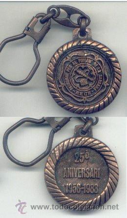 Colecionismo de porta-chaves: LLAVERO PATRONAT PER AL FOMENT DE LA SARDANA.  25 ANIVERSARI. 1958-1983. REUS. TARRAGONA. METAL.