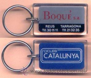 Colecionismo de porta-chaves: LLAVERO PUBLICIDAD CICLES CATALUNYA. CATALU&Ntilde;A. BOQUE S.A. REUS. TARRAGONA. METACRILATO.