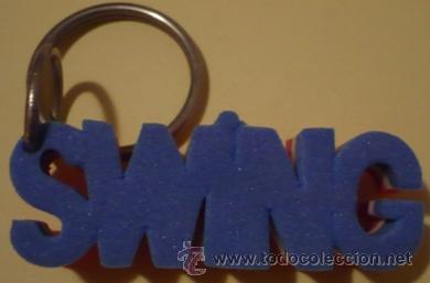 Colecionismo de porta-chaves: LLAVERO PUBLICIDAD SWING. LETRAS. PLASTICO FLEXIBLE. ESPUMA DURA.