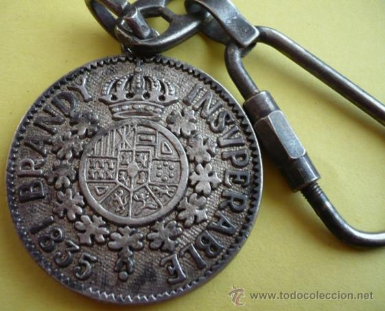 Coleccionismo de llaveros: LLAVERO BRANDY INSUPERABLE. 1835. CALITAS INSUPERABILIS. METAL.