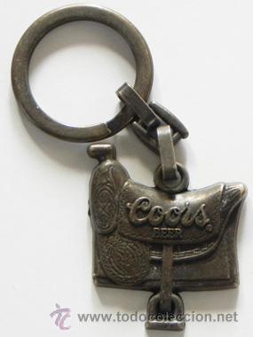 Coleccionismo de llaveros: LLAVERO CERVEZA COORS - SILLA DE MONTAR A CABALLO - PUBLICIDAD - METAL - M&Aacute;S LLAVEROS EN OTRAS SECC.