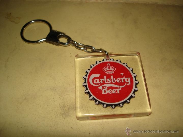 Coleccionismo de llaveros: CARLSBERG BEER - METACRILATO - A&Ntilde;OS 70