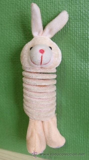 Coleccionismo de llaveros: Llavero Peluche Conejo Muelle Extensible - Foto 2