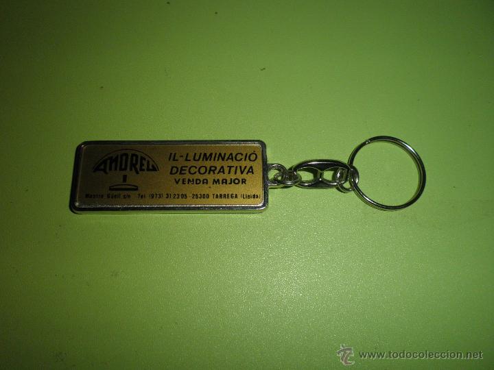 Collectionnisme de portes-cl&eacute;s: LLAVERO ANTIGUO AMOREL ILUMINACIO DECORATIVA T&Aacute;RREGA LLEIDA **