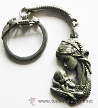 Coleccionismo de llaveros: PRECIOSO ANTIGUO LLAVERO MUJER Y NI&Ntilde;O -&iquest; VIRGEN MAR&Iacute;A Y JES&Uacute;S ? PODR&Iacute;A VALER DE MEDALLA &iquest; RELIGI&Oacute;N ?