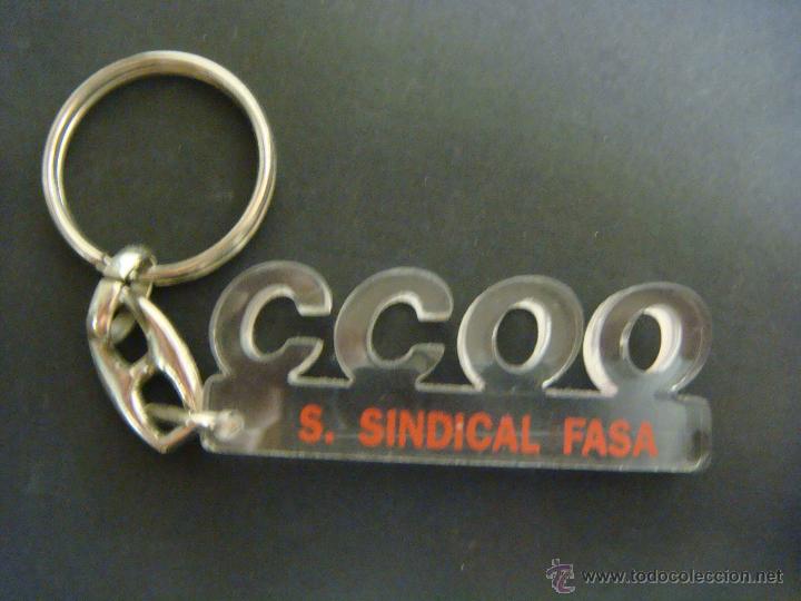 Coleccionismo de llaveros: LLAVERO DE CC.OO S.SINDICAL FASA