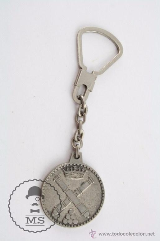 Colecionismo de porta-chaves: Llavero del Parque y Talleres de Artiller&iacute;a, Granada - Militar / Ej&eacute;rcito - Medidas 3,5 Cm Di&aacute;metro