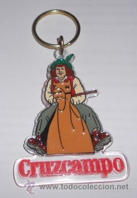 Coleccionismo de llaveros: LLAVERO DE CERVEZA CRUZCAMPO, GAMBRINO