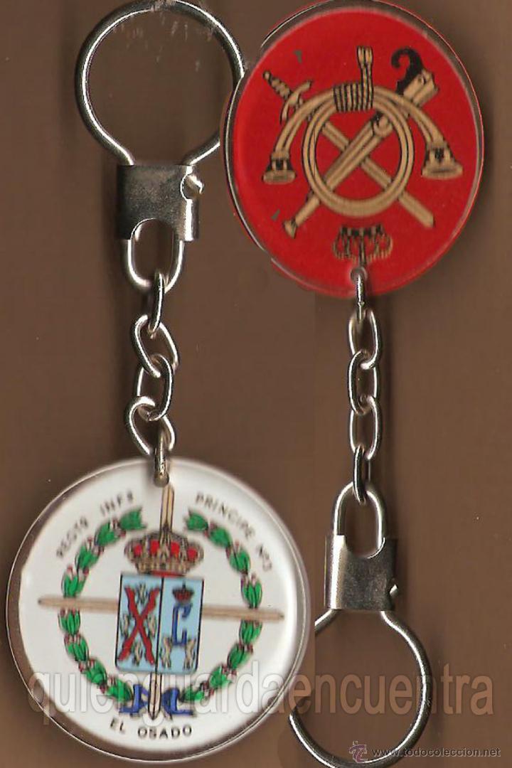 Coleccionismo de llaveros: Llavero colecci&oacute;n militar Regimiento de Infanteria Pr&iacute;ncipe n&ordm; 3 El Osado metacrilato