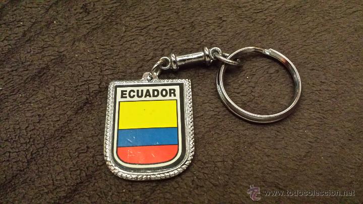 Sammlung von Schl&uuml;sselanh&auml;ngern: LLAVERO ECUADOR CON LA BANDERA DEL PAIS