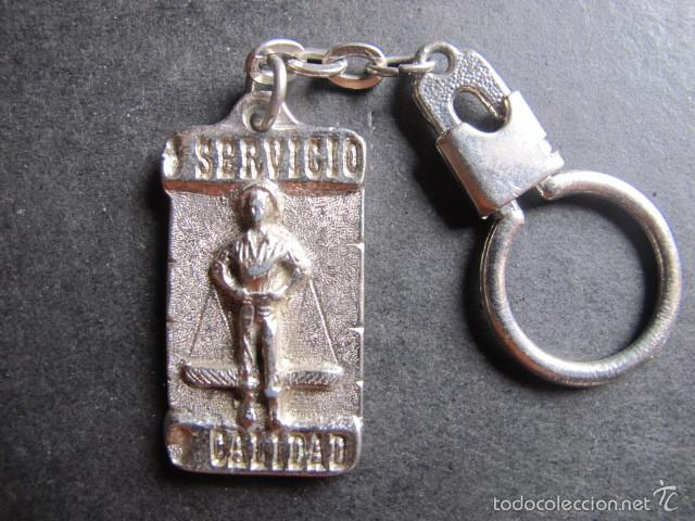 Collezionismo di Portachiavi: Llavero antiguo alimentacion servicio y calidad