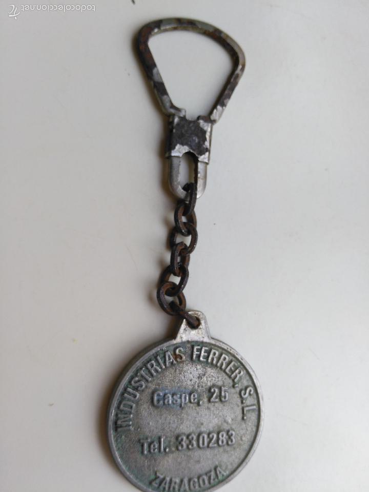Collection of Keychains: LLAVERO CON PUBLICIDAD DE INDUSTRIAS FERRER S.L. ZARAGOZA