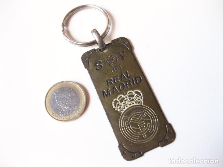 Coleccionismo de llaveros: LLAVERO DE LATON SOY DEL REAL MADRID - Foto 1
