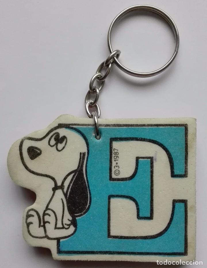 Coleccionismo de llaveros: ORIGINAL LLAVERO DE GOMA-CORCHO E SNOOPY