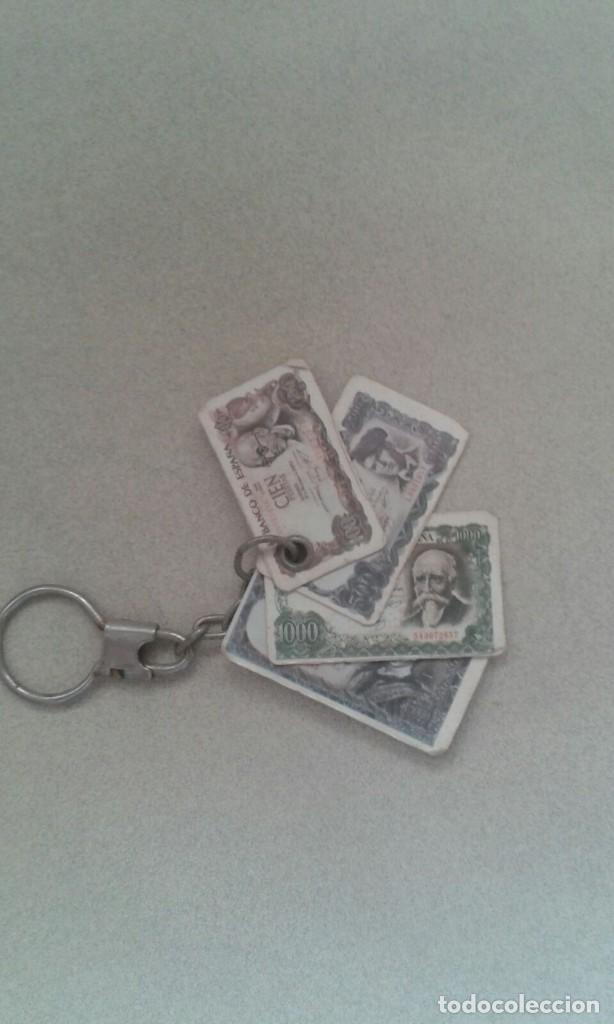 Coleccionismo de llaveros: LLAVERO DE BILLETES (PESETAS) - Foto 1