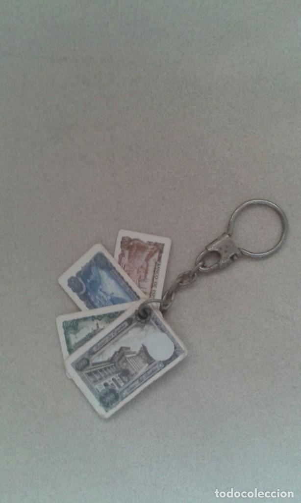 Coleccionismo de llaveros: LLAVERO DE BILLETES (PESETAS) - Foto 2