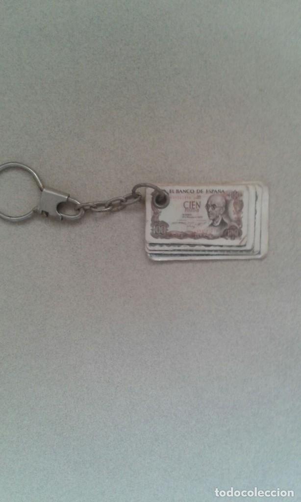 Coleccionismo de llaveros: LLAVERO DE BILLETES (PESETAS) - Foto 3