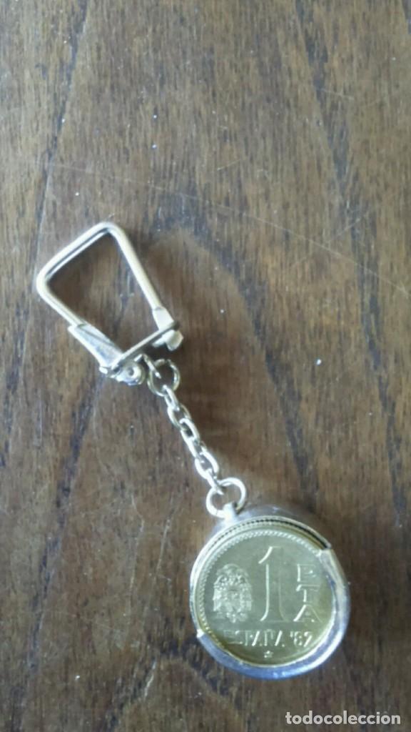 Collectionnisme de portes-cl&eacute;s: llavero para guardar Pesetas